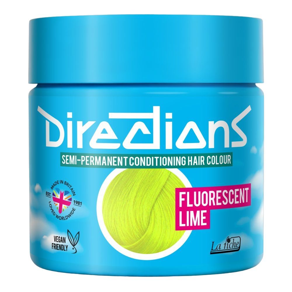 Directions - Florescent Lime Semi permanent hair dye - Green